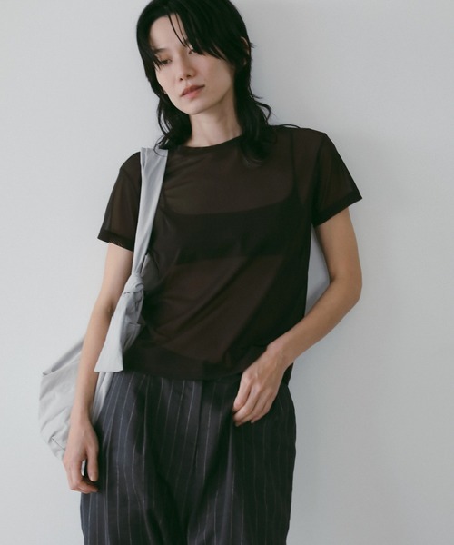 tシャツ Sheer Tulle T-Shirts レディースの画像