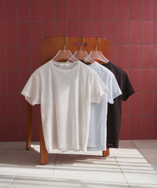 tシャツ Sheer Tulle T-Shirts レディースの画像