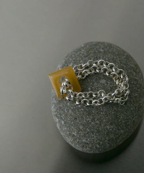 指輪 リング SMELLY so’　redaventurine chain ring レディースの画像