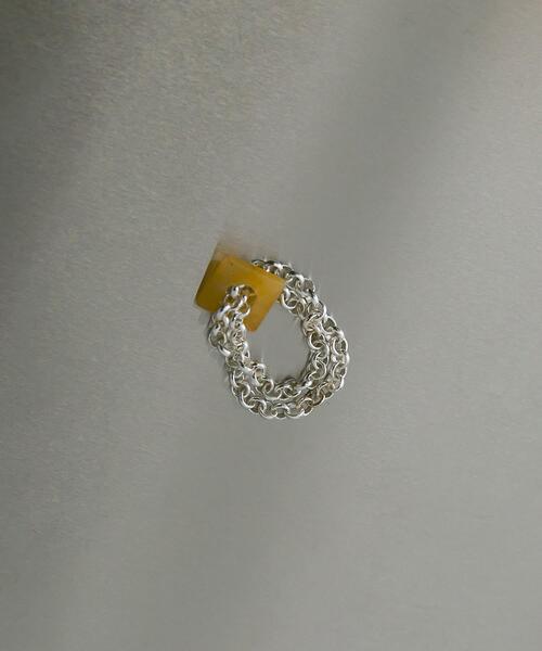 指輪 リング SMELLY so’　redaventurine chain ring レディースの画像