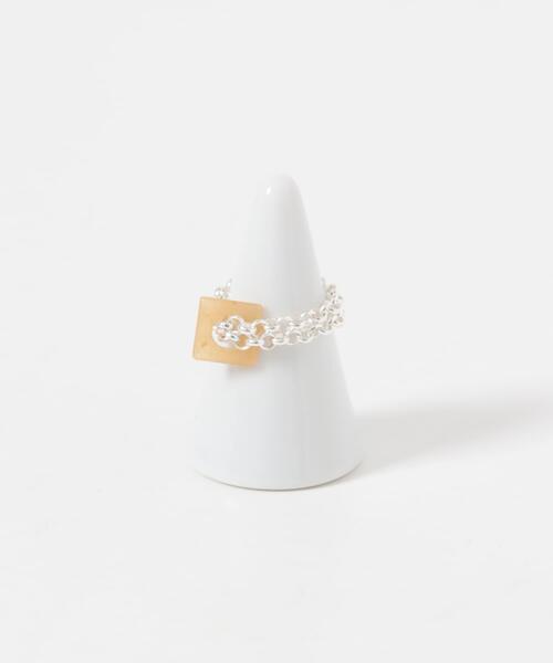 指輪 リング SMELLY so’　redaventurine chain ring レディースの画像