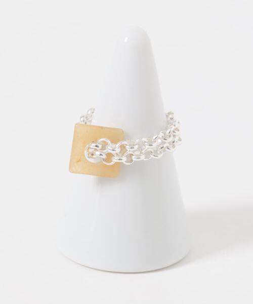 指輪 リング SMELLY so’　redaventurine chain ring レディースの画像