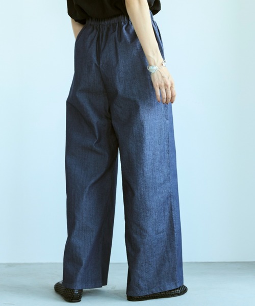 「Libra Cue」 デニムパンツ FREE ネイビー レディース_画像3