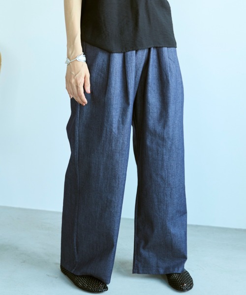 「Libra Cue」 デニムパンツ FREE ネイビー レディース_画像4