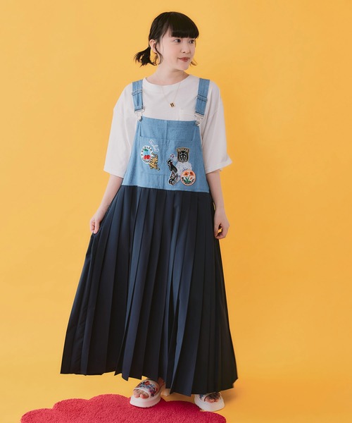 セーラー刺繍ジャケット＆エンブレムジャンパースカートセット　Mサイズ ScoLar（スカラー） ジャンパースカート 162653：アメリカン風刺繍