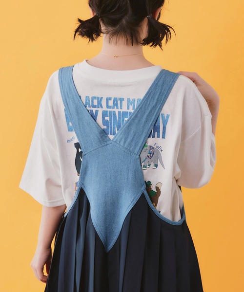 ScoLar（スカラー） ジャンパースカート 162653：アメリカン風刺繍