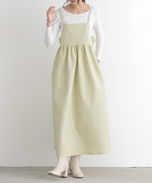 「and it_」 キャミソールワンピース M ベージュ レディース_画像9