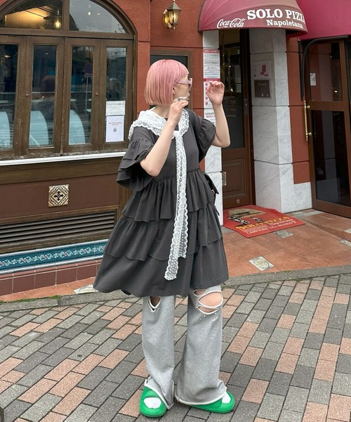 Alley Tokyo スカーフ バンダナ マルチウェイフラワーレース