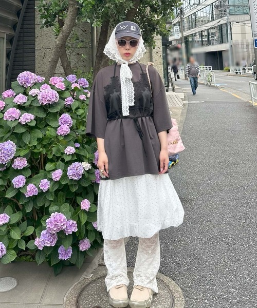 Alley Tokyo スカーフ バンダナ マルチウェイフラワーレース
