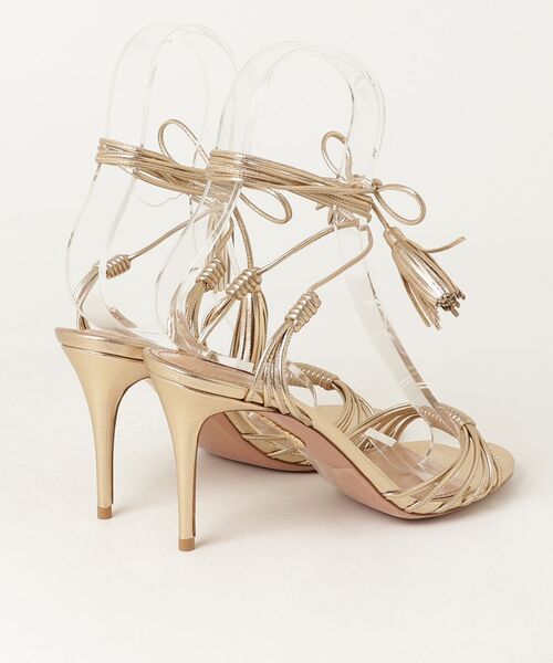 「Aquazzura」 ヒールサンダル 37 ゴールド レディース_画像2