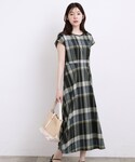 ワンピース 半袖 「低身長さんも選べる着丈」マ...の詳細画像1