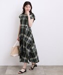 ワンピース 半袖 「低身長さんも選べる着丈」マ...の詳細画像3