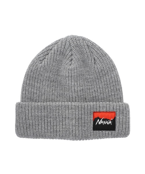 NANGA（ナンガ） ニット帽 ニットキャップ BOX LOGO BULKY BEANIE