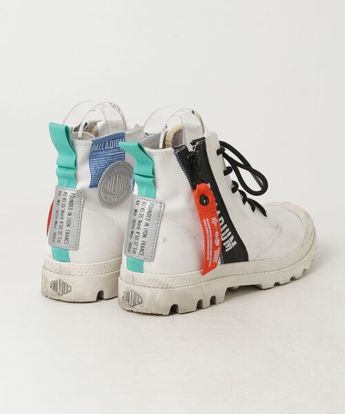 「PALLADIUM」 ハイカットスニーカー 24.5cm ホワイト レディース_画像2