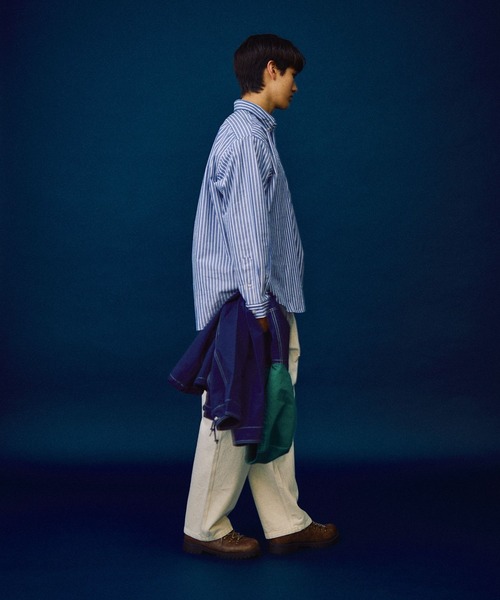 「POLO BCS」 長袖シャツ LARGE ブルー メンズ_画像4