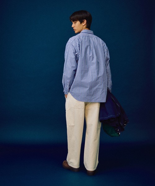 「POLO BCS」 長袖シャツ LARGE ブルー メンズ_画像5