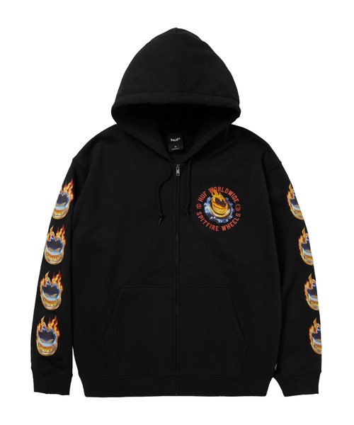HUF（ハフ） パーカー huf X SPITFIRE CHROME HEAD FULL ZIP HOODIE