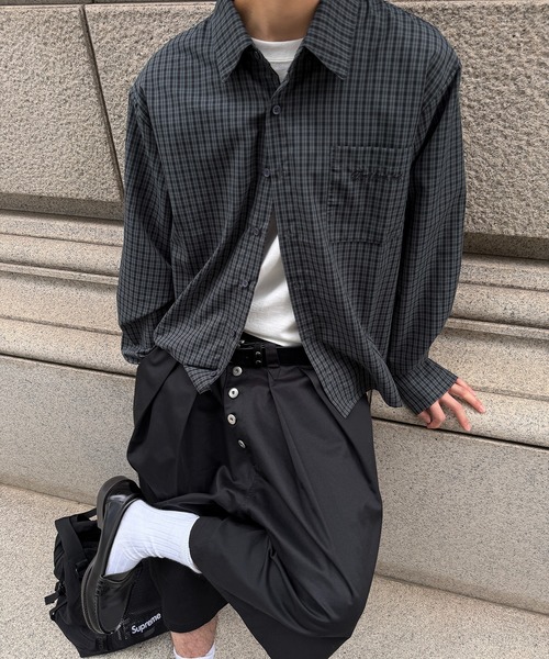 kutir（クティール） シャツ CROPPED ASSORT CHECK SHIRT／クロップド