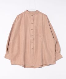 STYLEBLOCK ブラウス シャツ ライスコールバンドカラー長袖