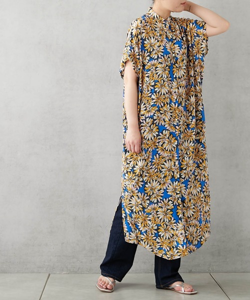 楽天市場 ワンピース シャツワンピース 花柄ロングシャツワンピース 開店祝い Www Maxipiso Com Ar