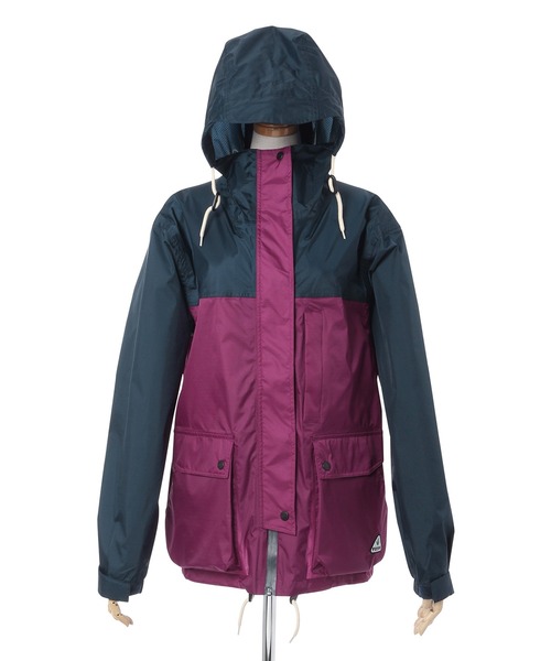 メタリック レインコート/パーカー ☆ SCOTCH & SODA FULTON レインコート カッパ レインコート バイカラーマウンテン