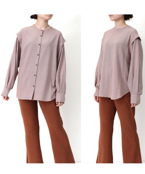 専用です。　2点 STYLEBLOCK ブラウス シャツ ジョーゼットチェック2WAYブラウス