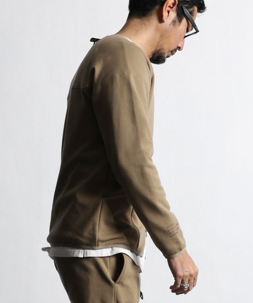 スウェット 〔BLACK LABEL〕T-400 SMOOTH ZIP CREW:セットアップ フルジップ クルートップス|ZOZOTOWN PayPayモール店|07