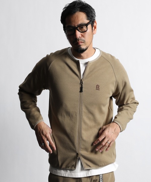 スウェット 〔BLACK LABEL〕T-400 SMOOTH ZIP CREW:セットアップ フルジップ クルートップス|ZOZOTOWN PayPayモール店|05