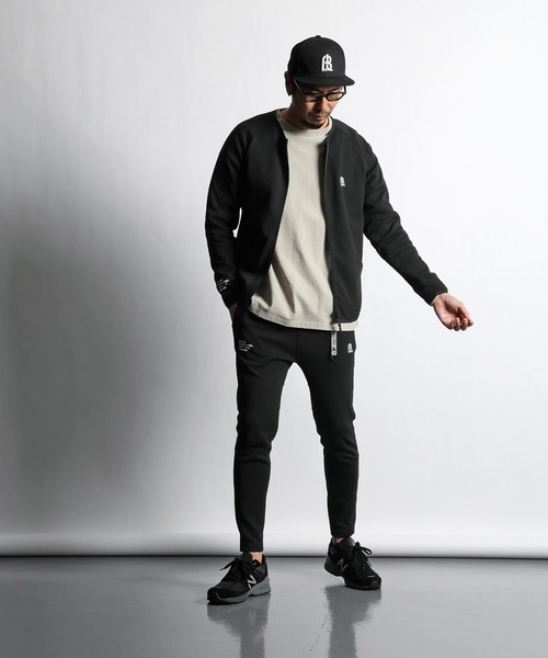 スウェット 〔BLACK LABEL〕T-400 SMOOTH ZIP CREW:セットアップ フルジップ クルートップス|ZOZOTOWN PayPayモール店|04