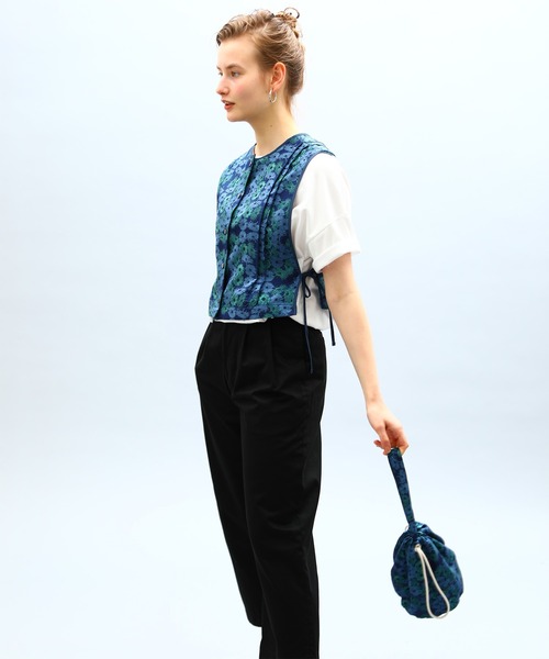Kelen ベスト 「KELEN/ ケレン」F/B 2WAY GILLET”NAG FLOWER