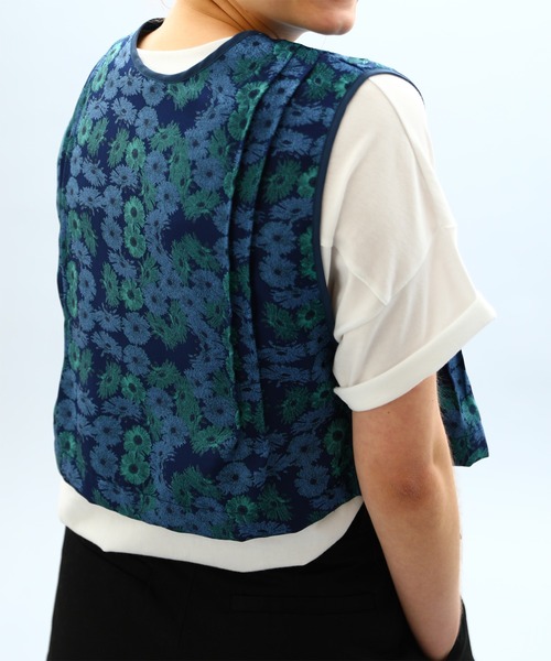 KELEN ケレン ベージュ フード付きベスト Kelen ベスト 「KELEN/ ケレン」F/B 2WAY GILLET”NAG FLOWER
