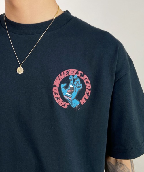 SANTA CRUZ スクリーミングハンド SKATEBOANUS Tシャツ L SANTA CRUZ tシャツ 「ムラサキスポーツ別注」SANTACRUZ/サンタ