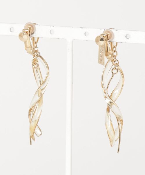 The Rule イヤリング ザルール：Quartz earring：スパイラル ネジリ