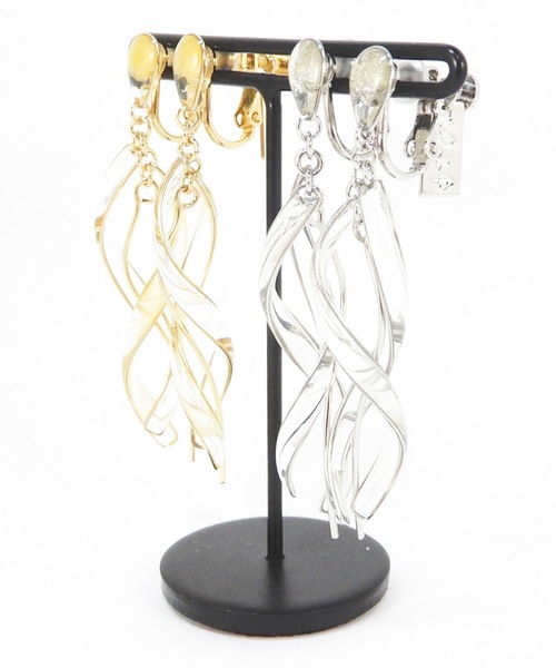 The Rule イヤリング ザルール：Quartz earring：スパイラル ネジリ