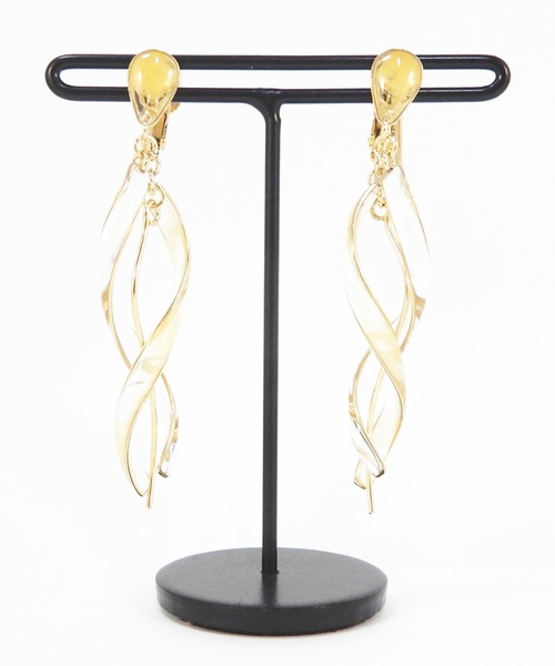 The Rule イヤリング ザルール：Quartz earring：スパイラル ネジリ