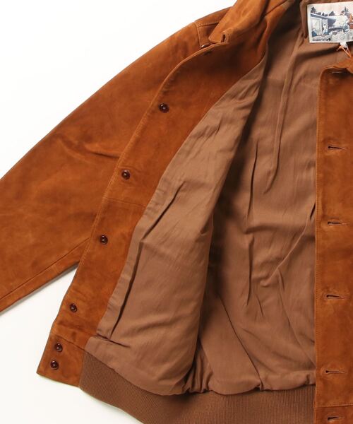 THE LETTERS スエードジャケット ブラウン スエード ジャケット ブラウン（Nudie Jeans／ファッション）の