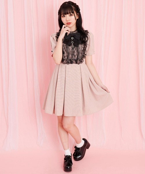 【新品未使用】Secret Honey ヨーク切替半袖セーラーワンピース シークレットハニー Secret Honey ヨーク切替半袖セーラー