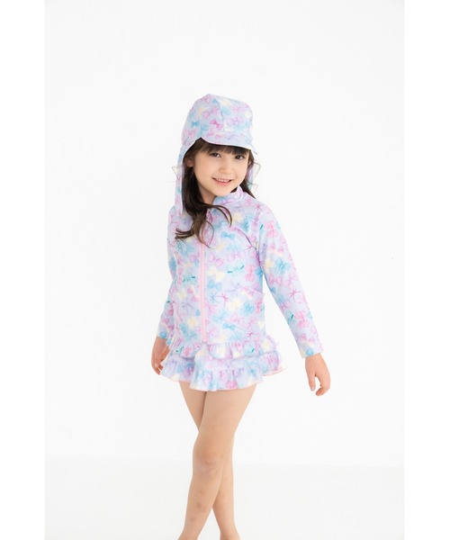 水着・ラッシュガード baby tiara FABHUG 水着 リボンラッシュガード キッズ 子供 女の子