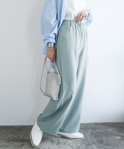 and it_ パンツ カラーワイドパンツ レディース メンズ