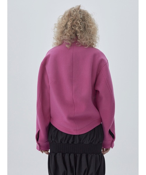 SORIN／Melton Curved Hem Short Coat
