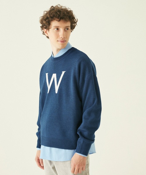 coca（コカ） セーター ニット メンズ イニシャルロゴニットトレーナー