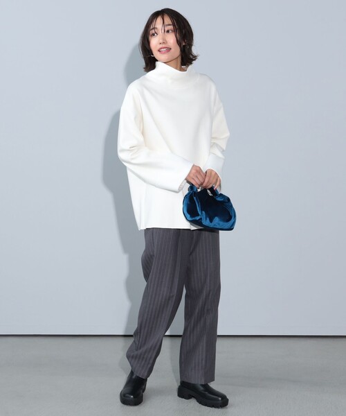 tシャツ モックネック ワイドスリーブ プルオーバー レディース BEAMS HEART tシャツ モックネック ワイドスリーブ プルオーバー
