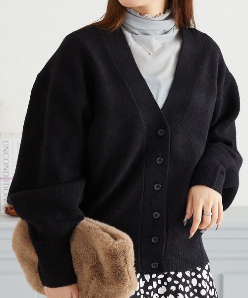 acro（アクロ） カーディガン Vネックニットドルマンカーディガン