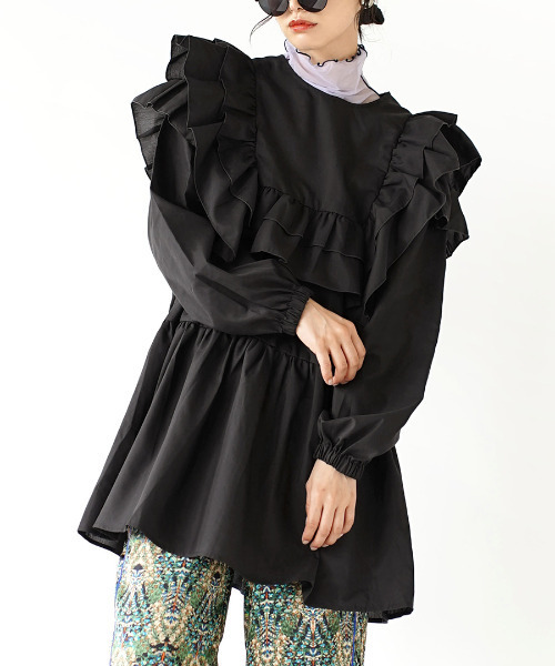 e-zakkamania stores ブラウス シャツ フリルブラウス ティアード
