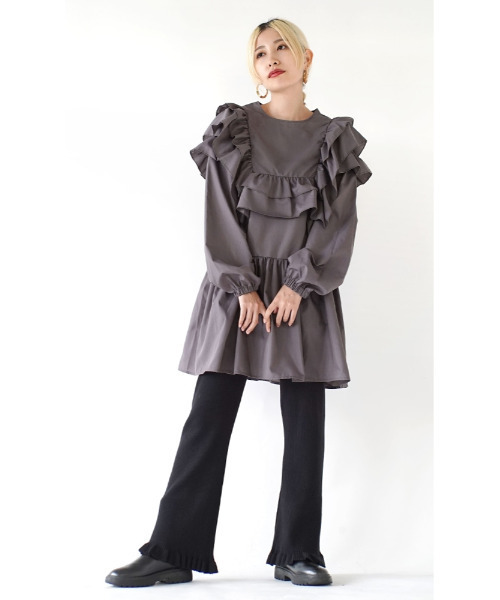 e-zakkamania stores ブラウス シャツ フリルブラウス ティアード