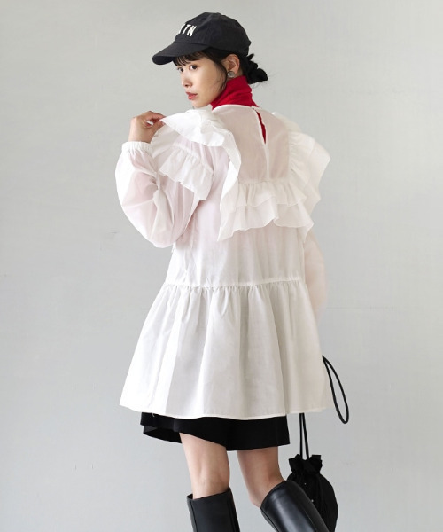 e-zakkamania stores ブラウス シャツ フリルブラウス ティアード