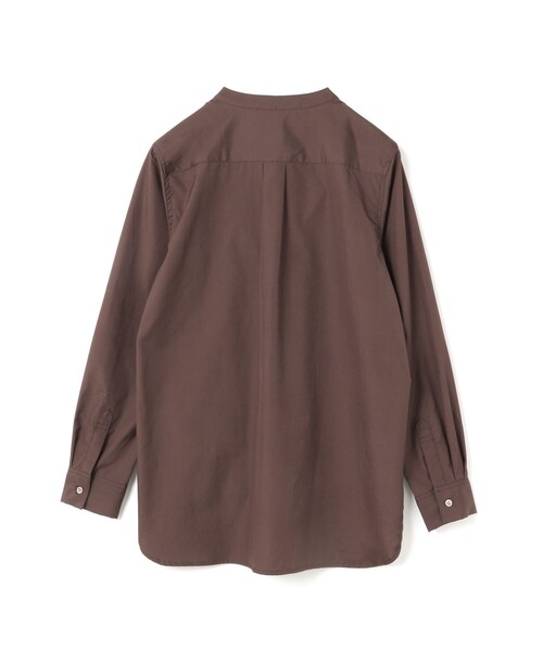 MidiUmi ブラウス シャツ バンドカラーベーシックシャツ