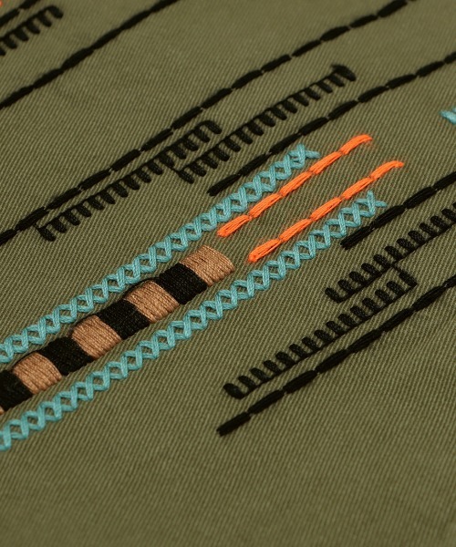 チチカカ ブラウス シャツ 綿ツイルチマヨ刺繍シャツ レディース
