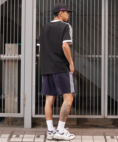 正品 adidas ストリート 3 Tシャツ/アディダス半袖Tシャツ adidas Originals アディダス オリジナルス 3ストライプ 半袖 T