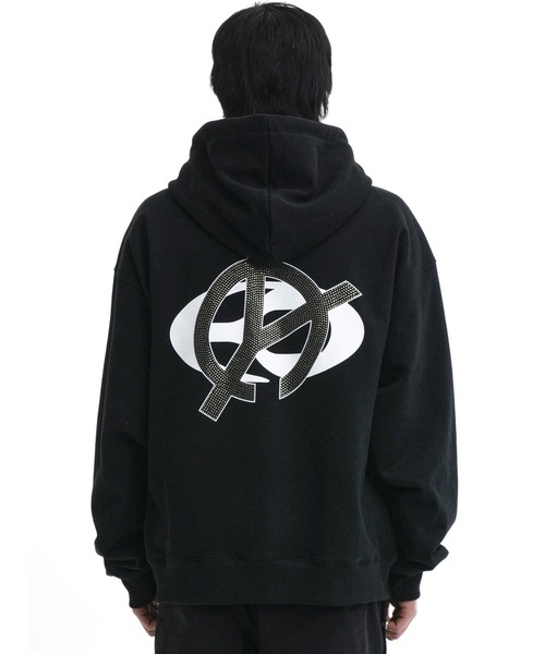 OY（オーワイ） パーカー O.N.L LINESTONE HOODIE ZIP-UP/ロゴライン